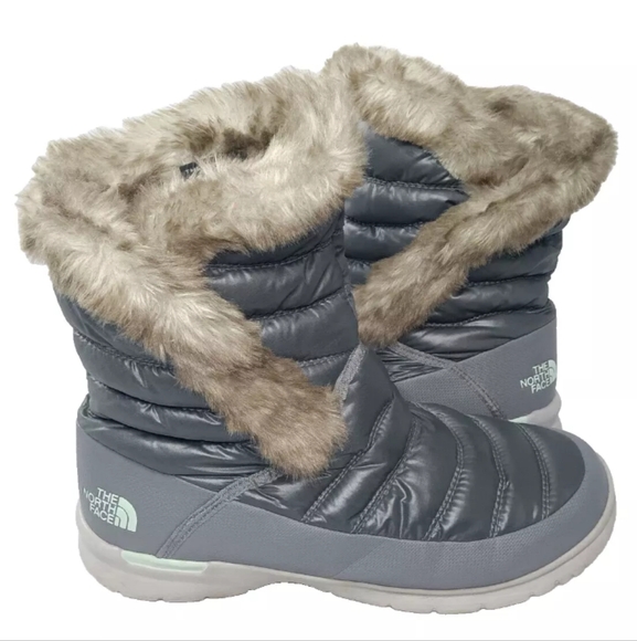The North Face Thermoball Microbaffle Bootie II Women's Size 10 Gray Winter - Picture 6 of 11